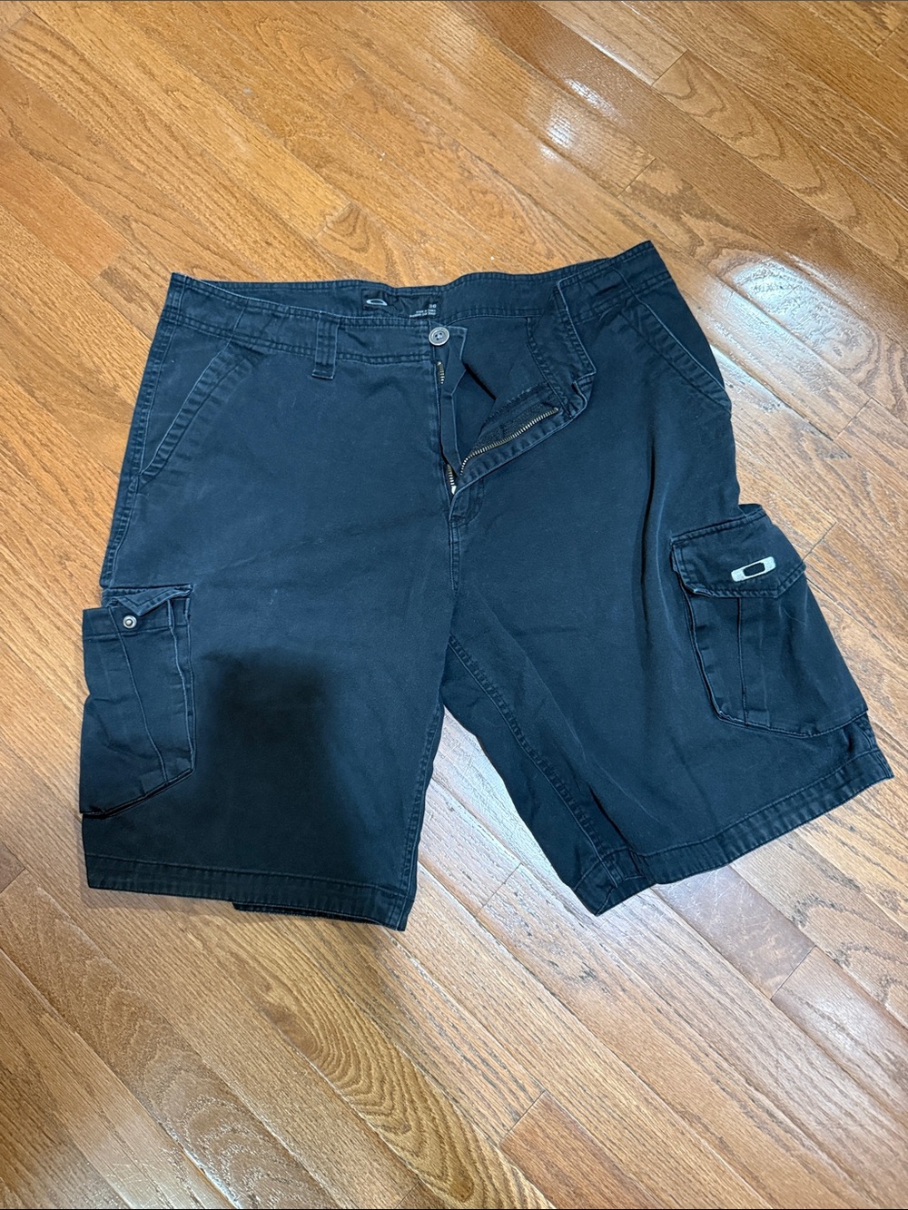 Oakley Black Cargo Shorts with Utility Pockets